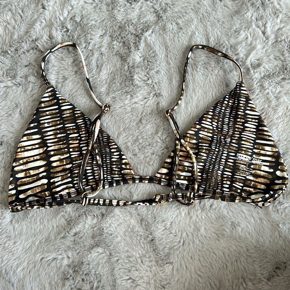 Issa de’ mar Malia Bikini Top in Pebble & Cafe L - Picture 5 of 6